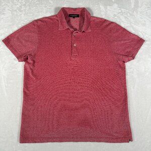 Canali Polo Shirt Men Size EUR 48 US M Short Sleeve 100% Cotton Made Italy EUC